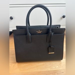Kate spade black handbag - perfect for work or a chic outfit! Very classic.